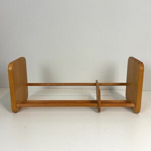 Vintage Napa Valley Box Co Wooden Adjustable Rack Tabletop Bookshelf